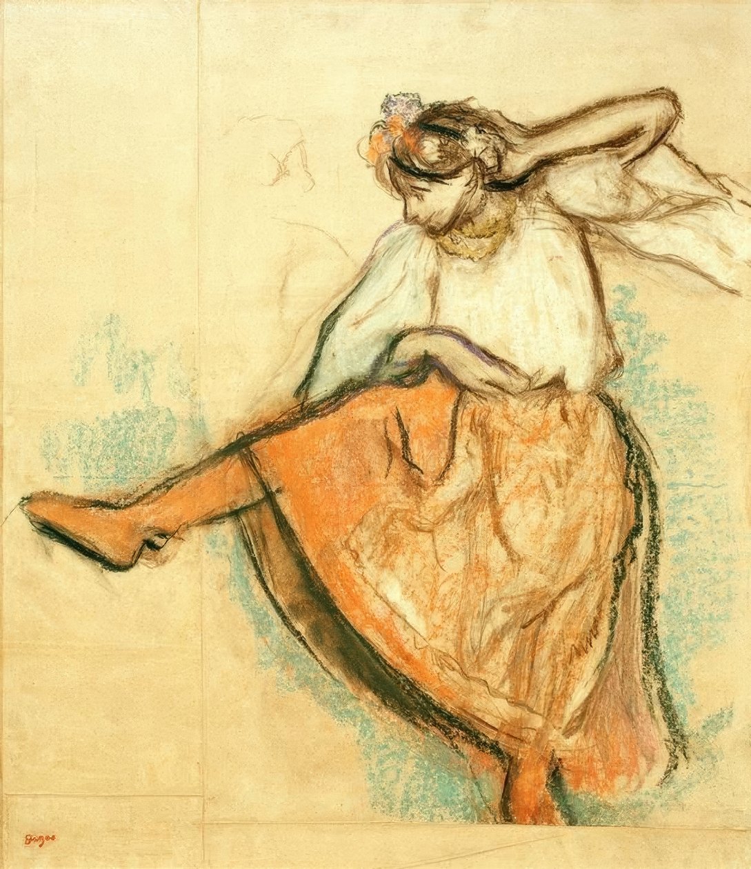 Rus dansçı by Edgar Degas
