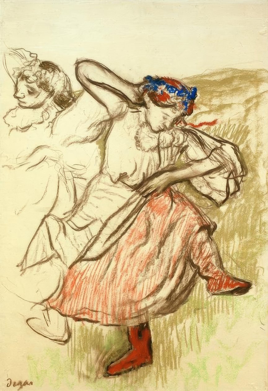 Rus dansçılar by Edgar Degas