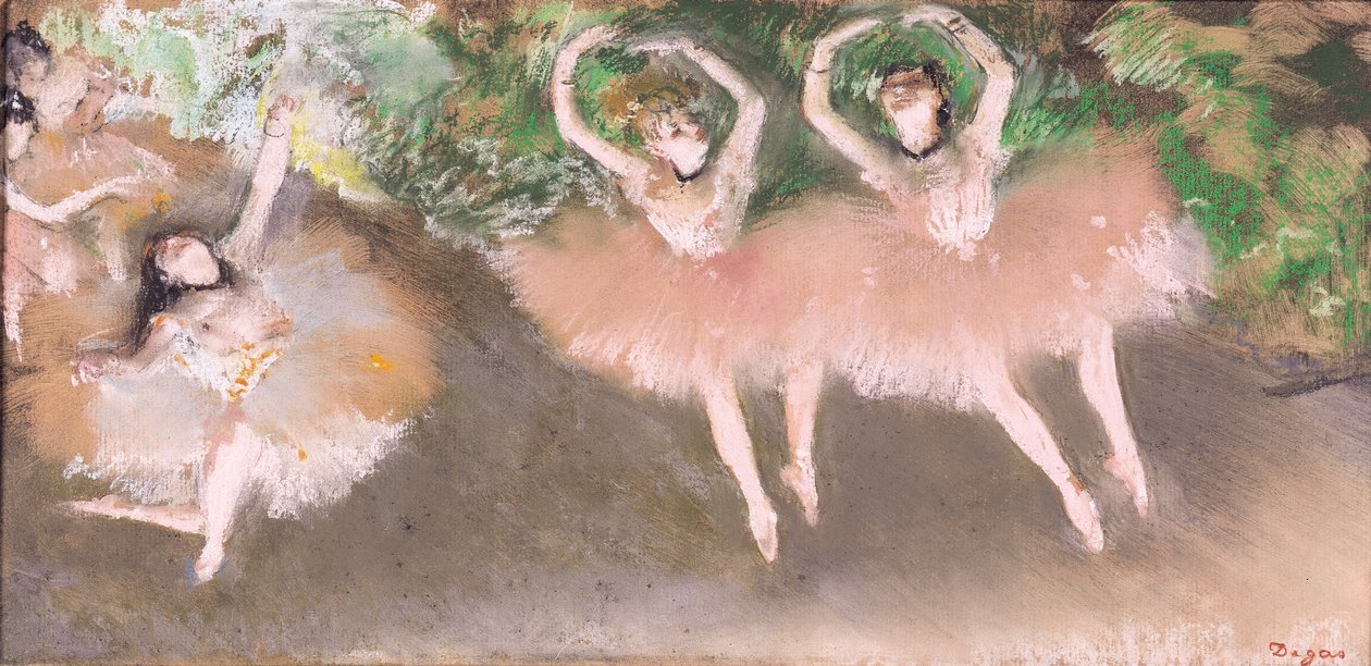 Bale sahnesi, 1879 dolayları by Edgar Degas