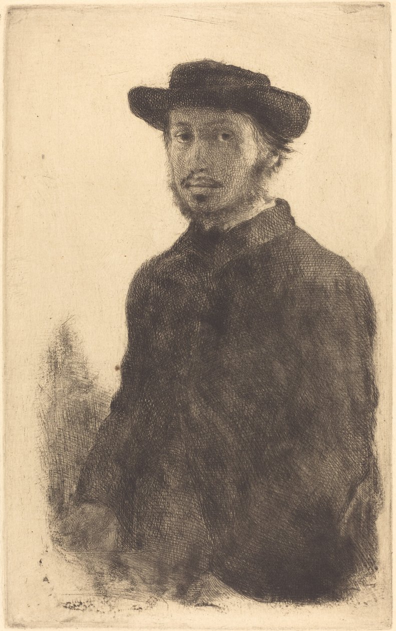 Otoportre Edgar Degas, kendi başına, 1857. by Edgar Degas