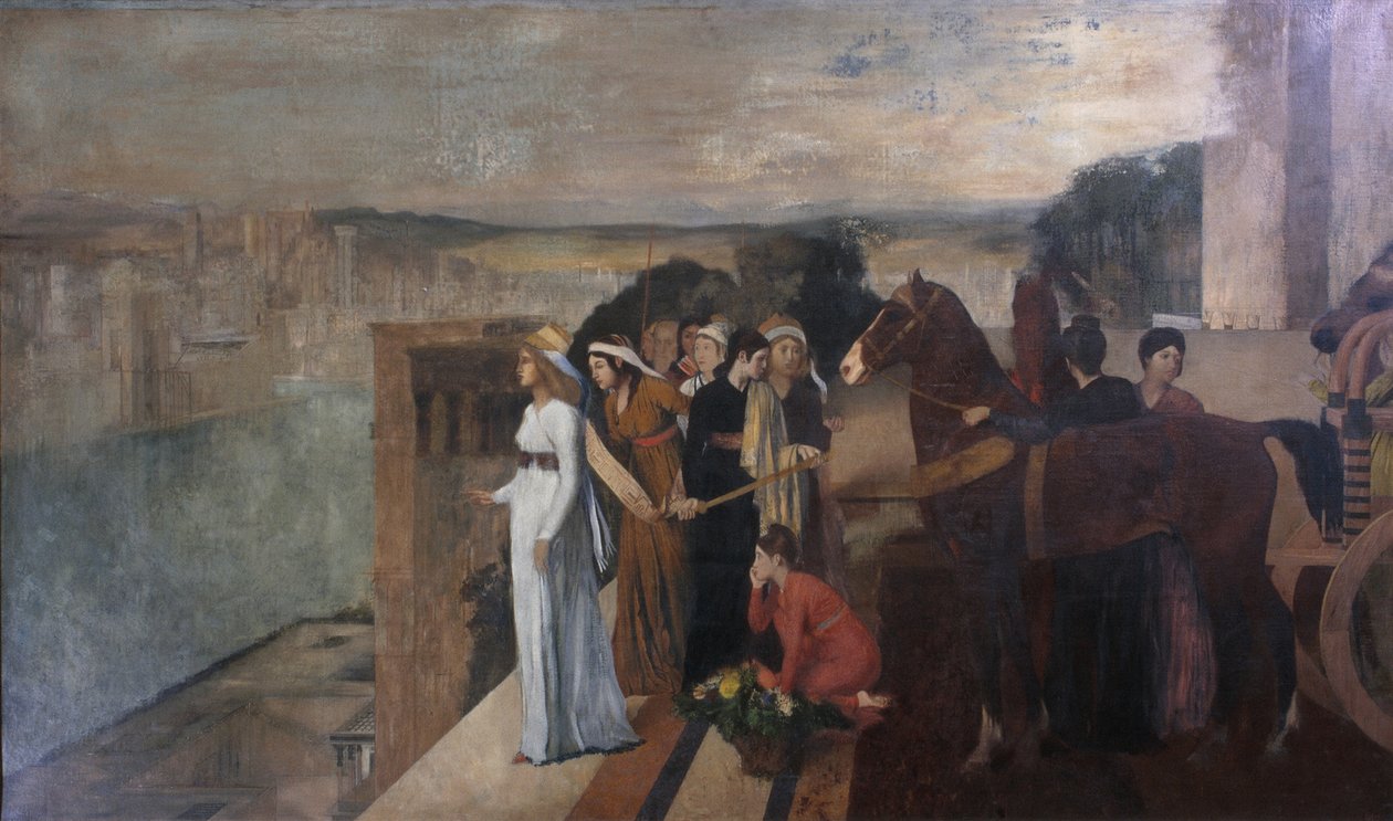 Semiramis Binası Babil, 1861 by Edgar Degas