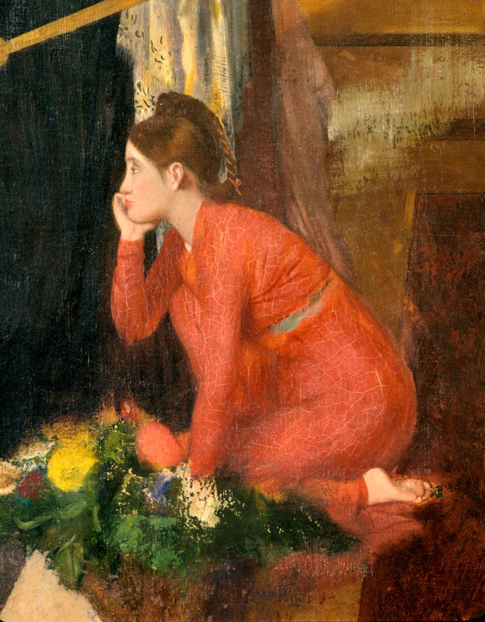 Semiramis Binası Babylon bitmemiş, detay, 1860-1862 by Edgar Degas