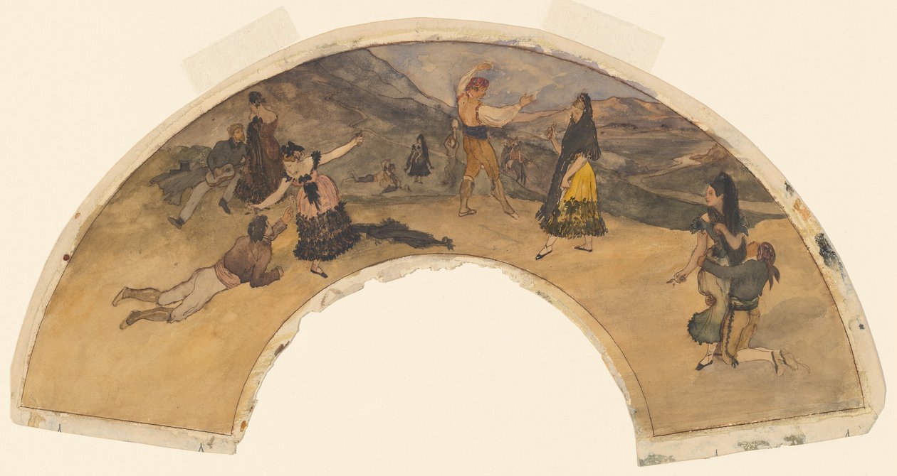 İspanyol Dansçılar ve Müzisyenler, 18681869. by Edgar Degas