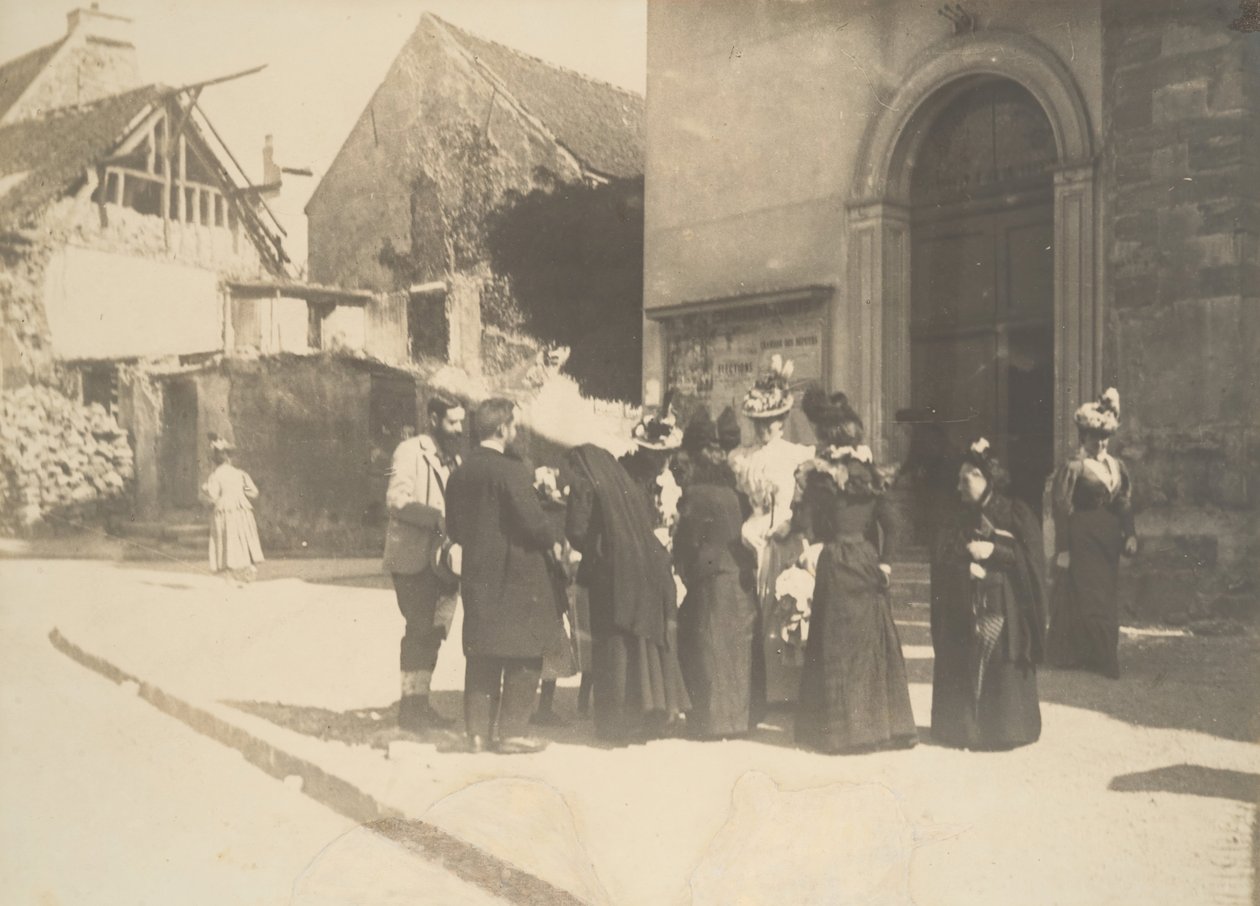 Sokak Sahnesi, La-Queue-en-Brie Val-de-Marne, ca. 1896. by Edgar Degas