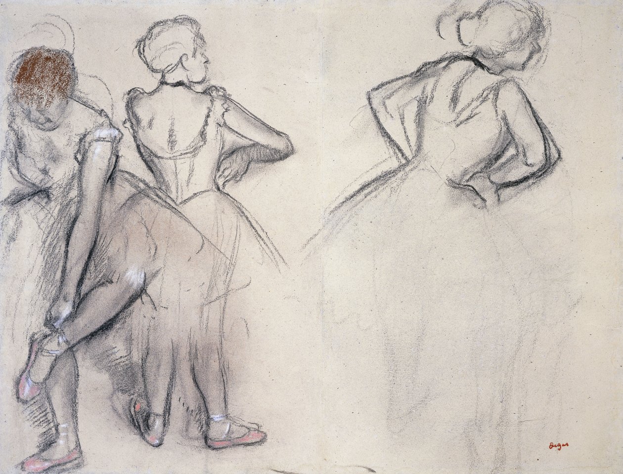 Dansçıların İncelenmesi; Dansçıların Çalışması, by Edgar Degas