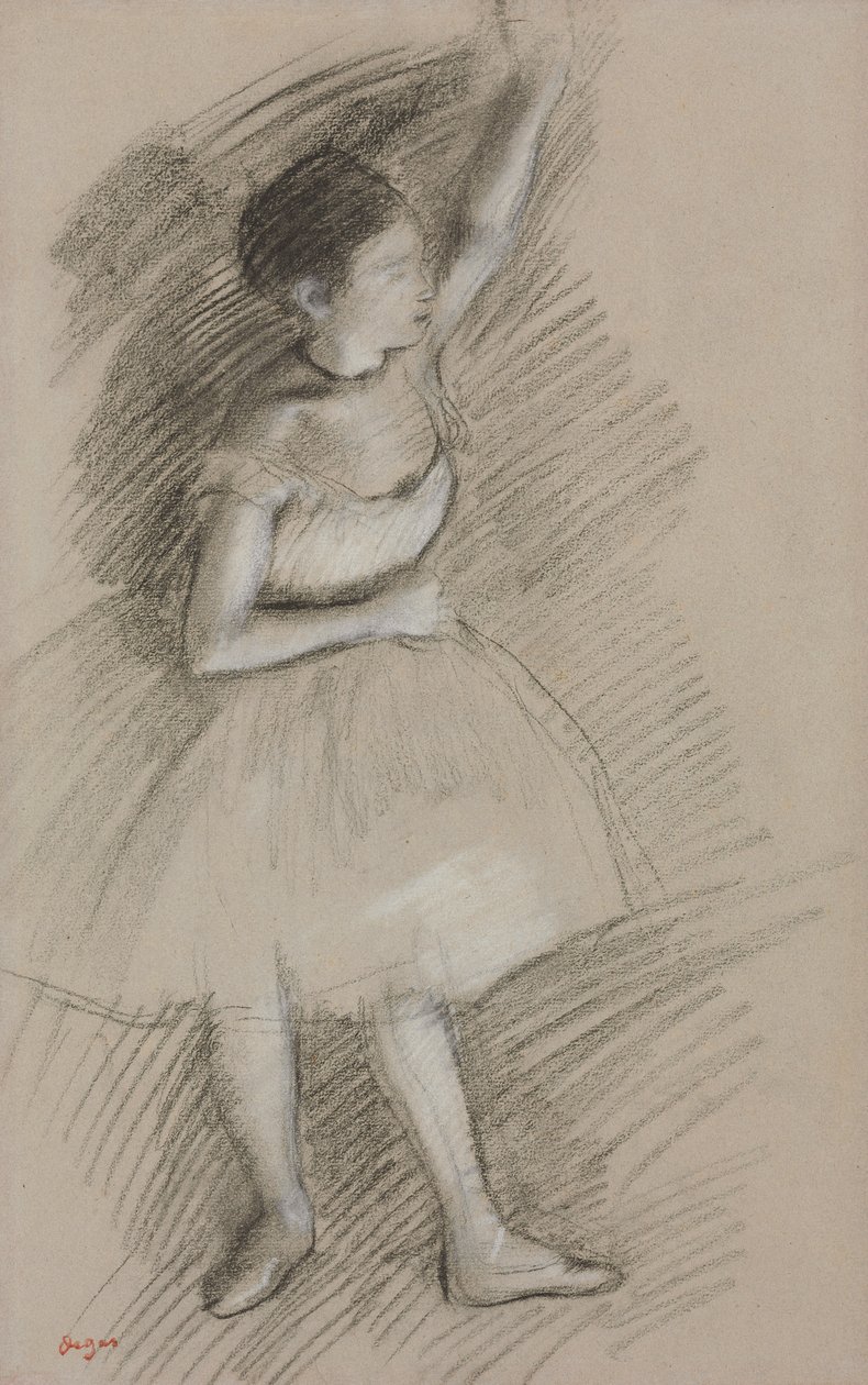 Dansçı Çalışması; Bir Dansçının İncelenmesi, 1873-1874 by Edgar Degas