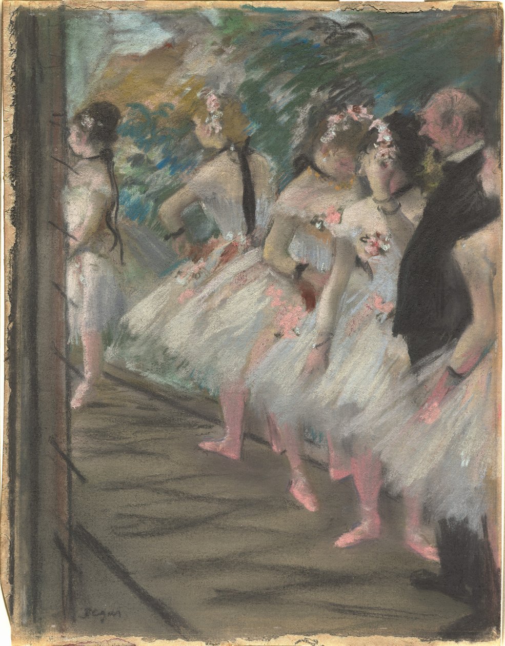 Bale, 1880 dolayları (kağıt üzerinde pastel) by Edgar Degas