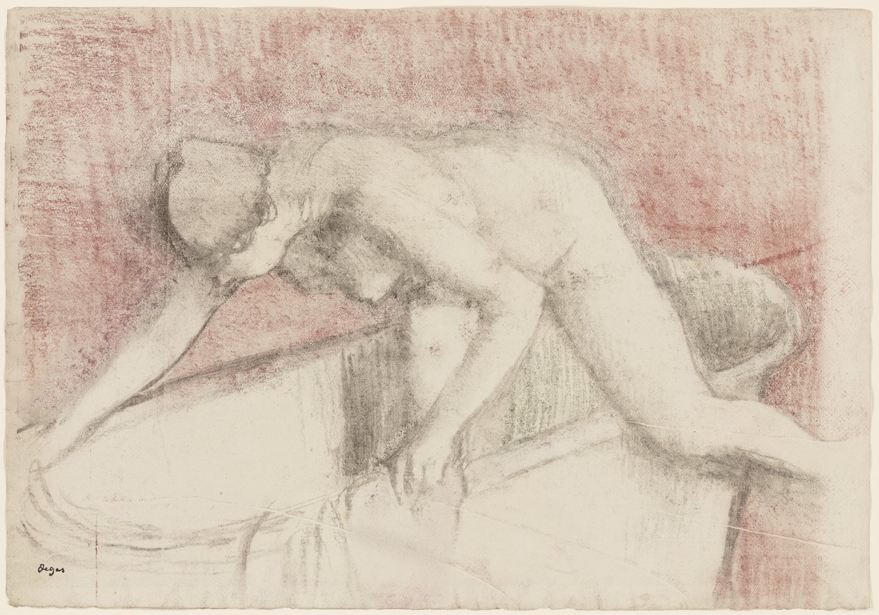 Banyo (tebeşir ve pastel çizim) by Edgar Degas