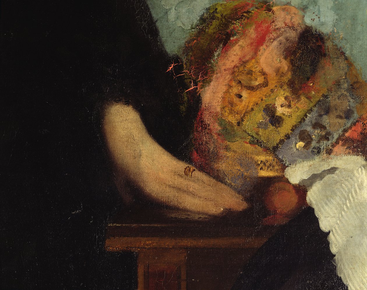 Bellelli Ailesi, eller detayı, 1858-67 tuval üzerine yağlı boya 16122 detayı by Edgar Degas