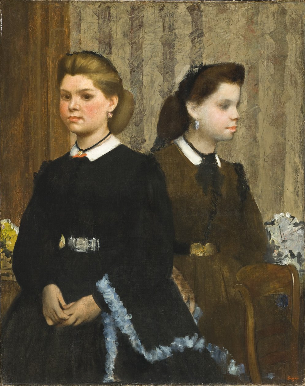 Bellelli Kızkardeşler (Giovanna ve Giuliana Bellelli) by Edgar Degas