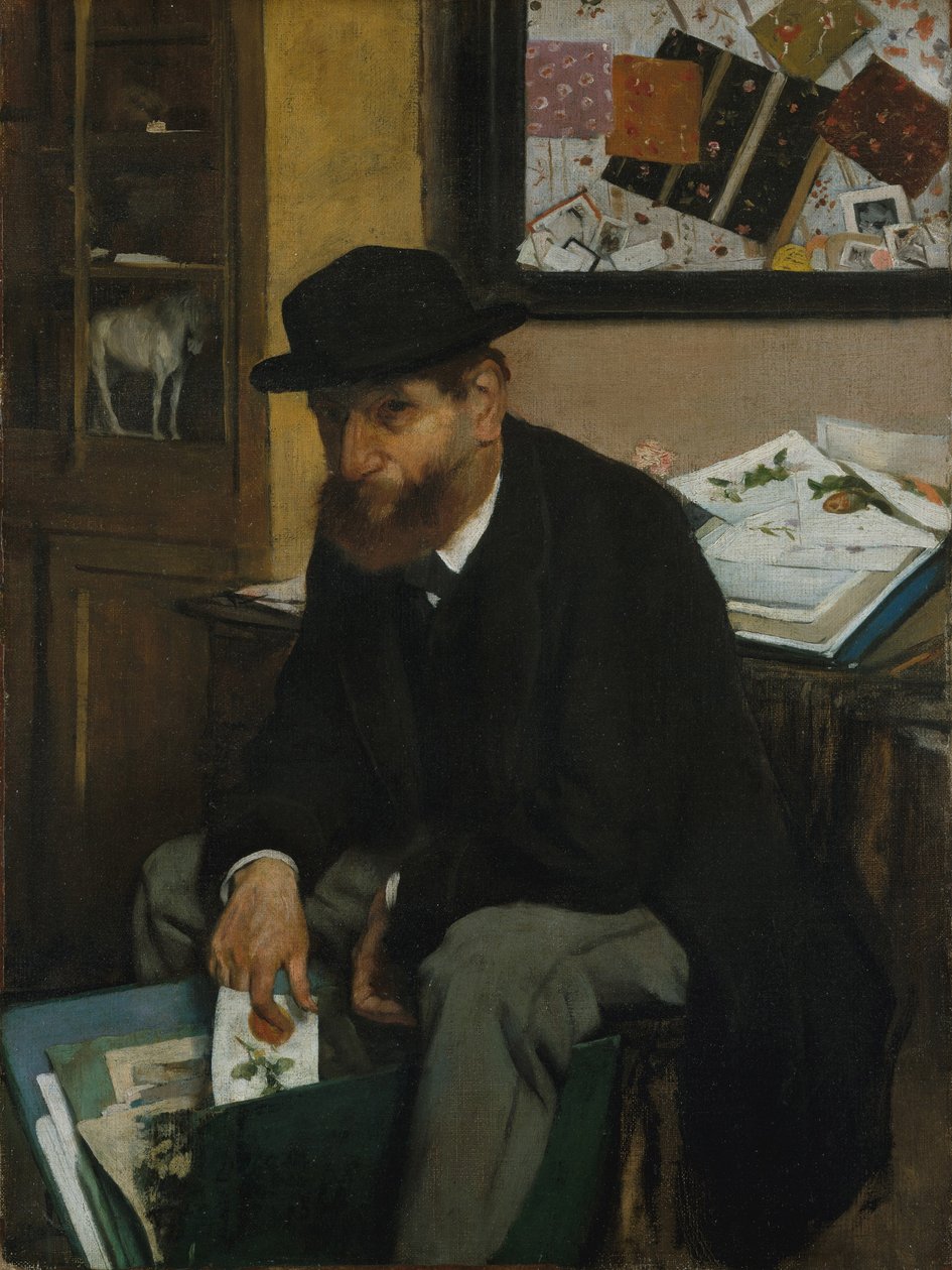 Baskı Koleksiyoncusu, 1866 by Edgar Degas
