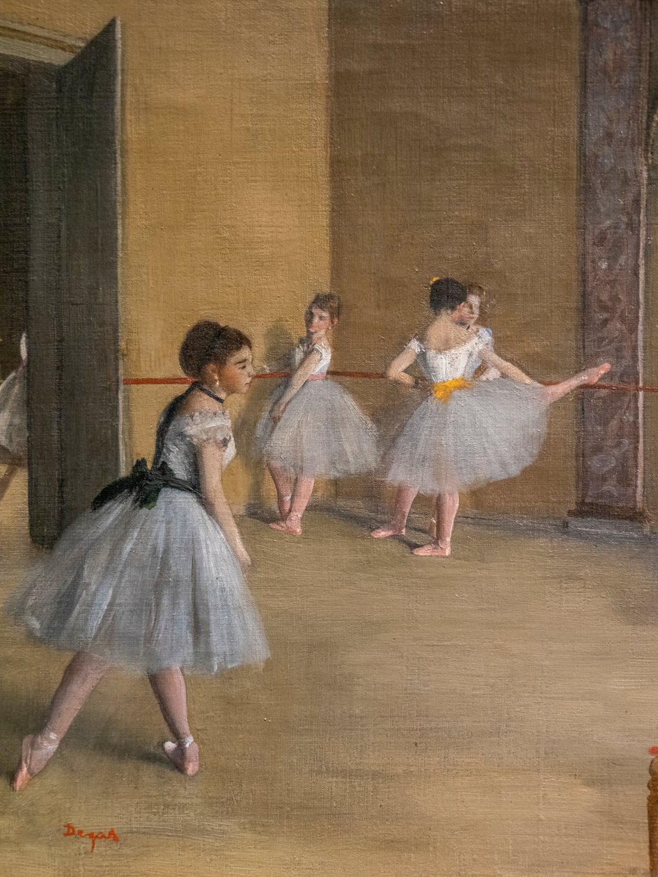Dans Lecon (detay). 1872. Tuval üzerine yağlı boya. by Edgar Degas