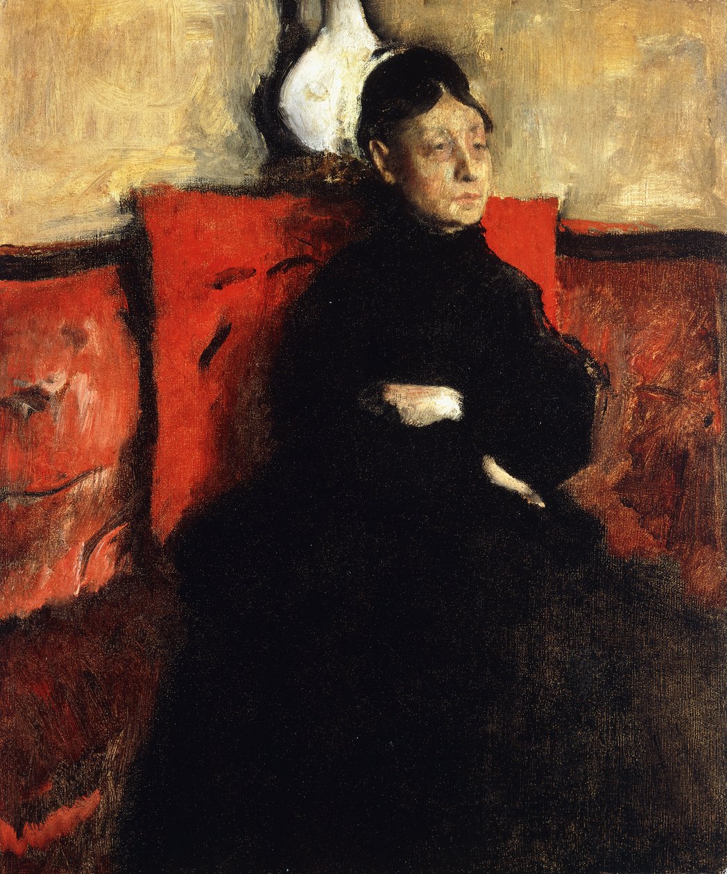 Montejasi-Cicerale Düşesi; Düşes de Montejasi-Cicerale, 1868 dolayları by Edgar Degas