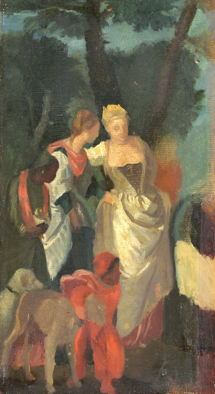Musa'nın Bulunuşu, Veronese'nin bir tablosundan sonra, 1860'ların sonlarında by Edgar Degas