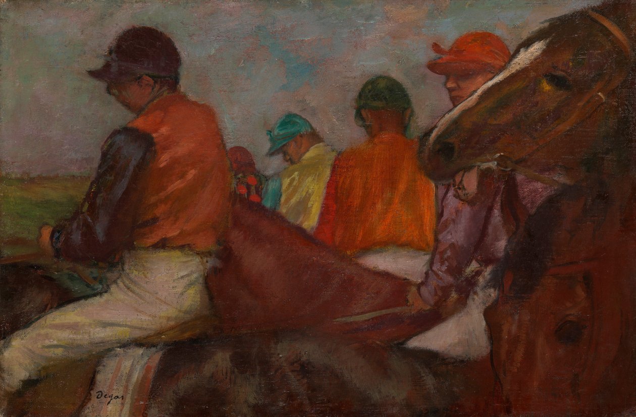 Jokeyler by Edgar Degas