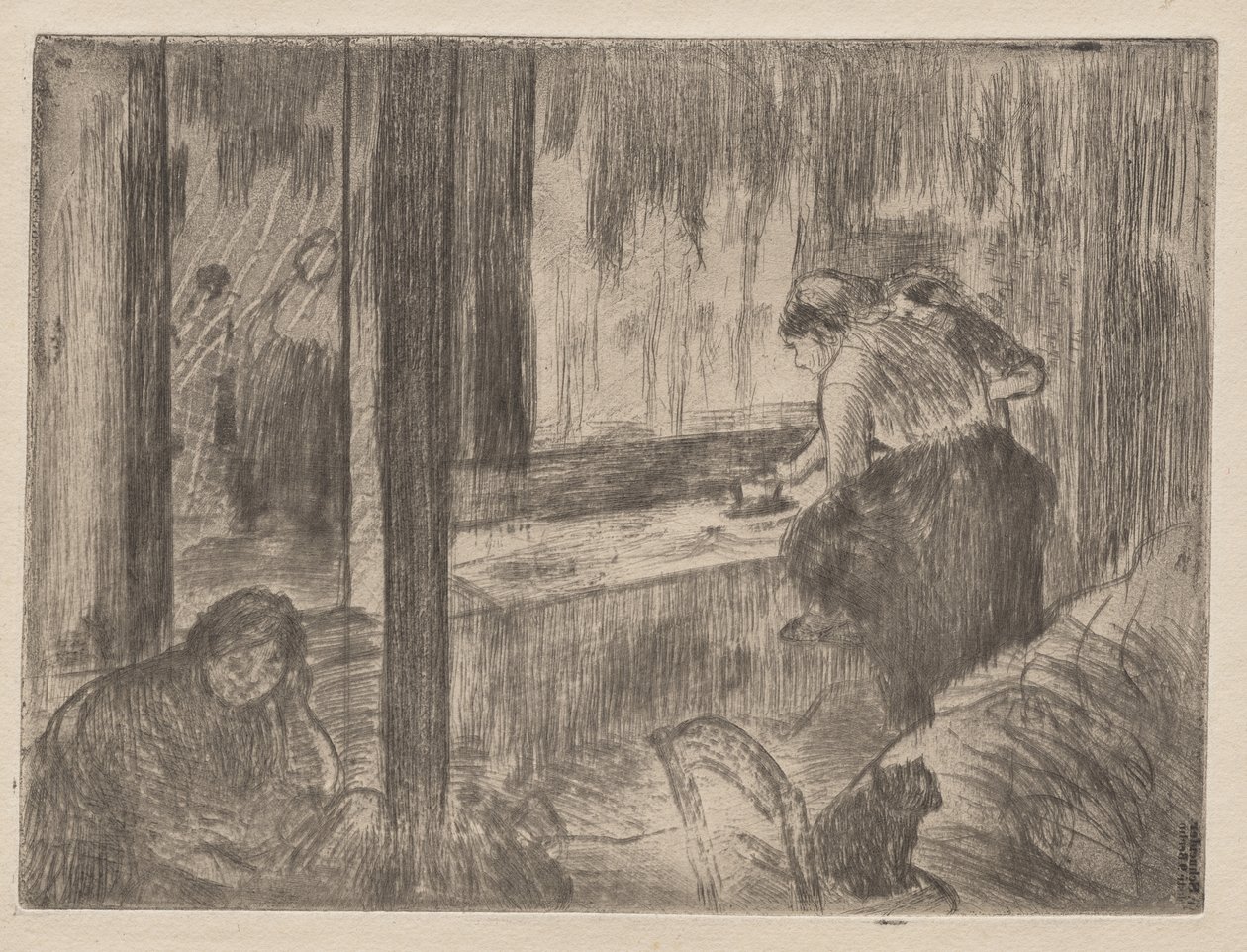 Çamaşırcılar by Edgar Degas