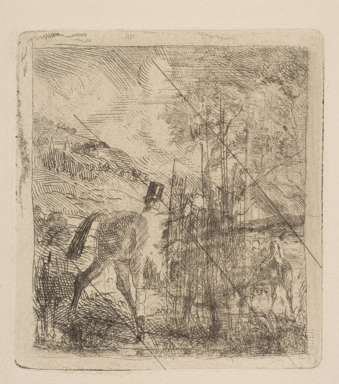Atına Binen Sporcu, 1856. by Edgar Degas