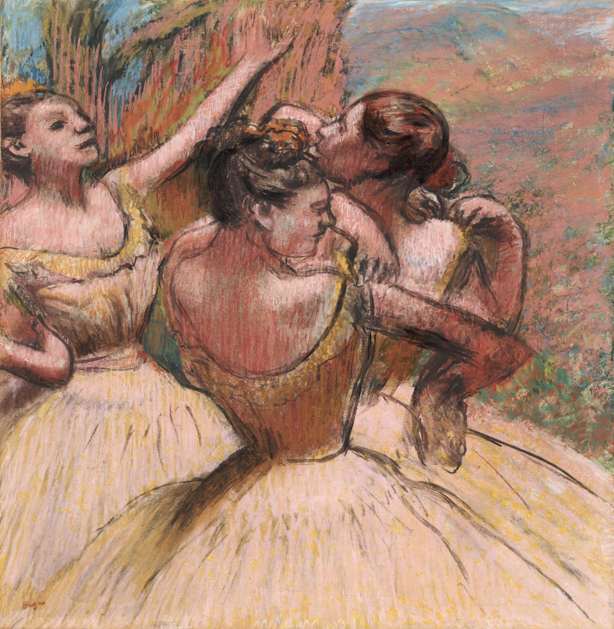 Üç Dansçı, c.1899 by Edgar Degas