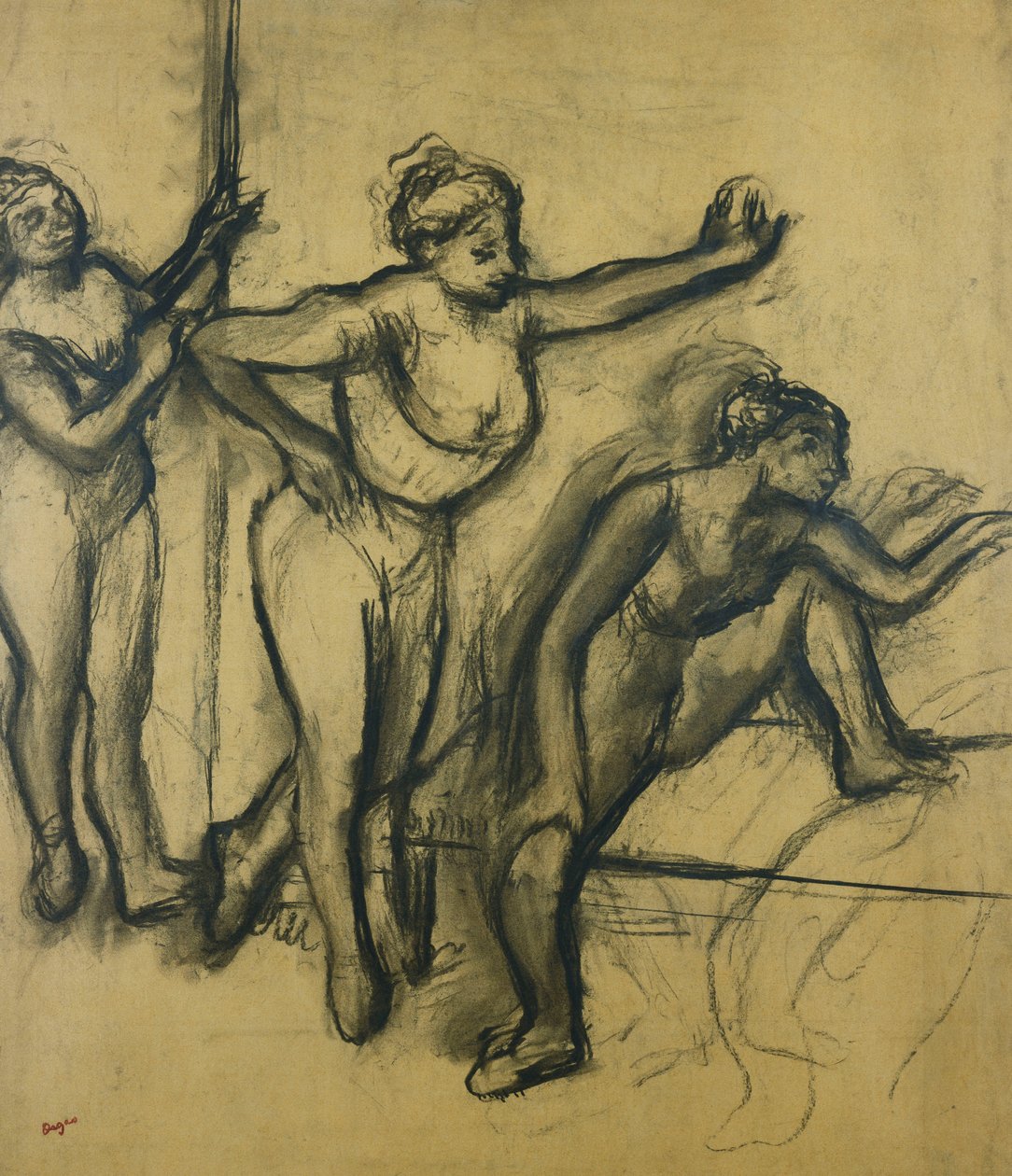 Mayolu Üç Dansçı; Mayoda Üç Dansçı, 1903 by Edgar Degas