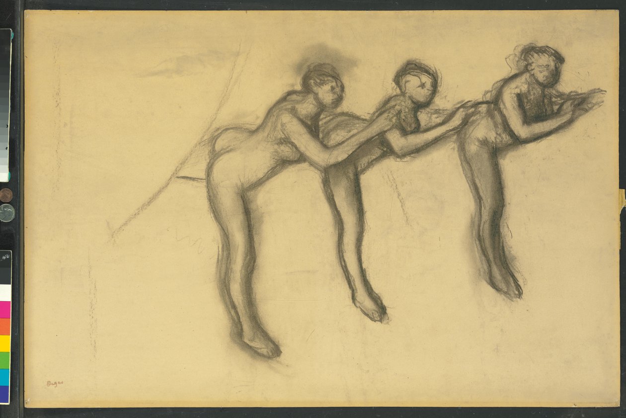 Taytlı üç dansçı, c.1895-1900 by Edgar Degas