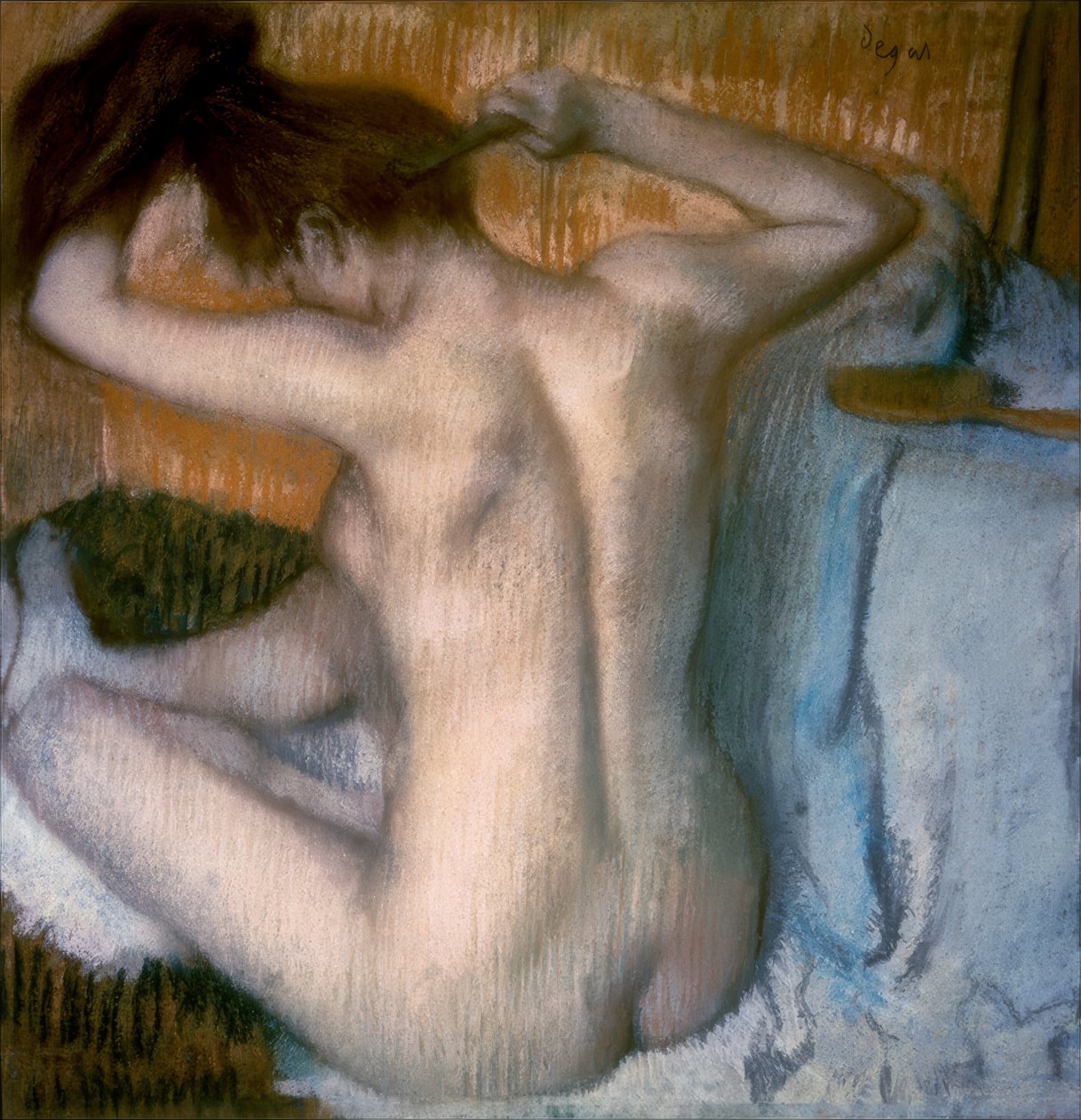tuvalet by Edgar Degas
