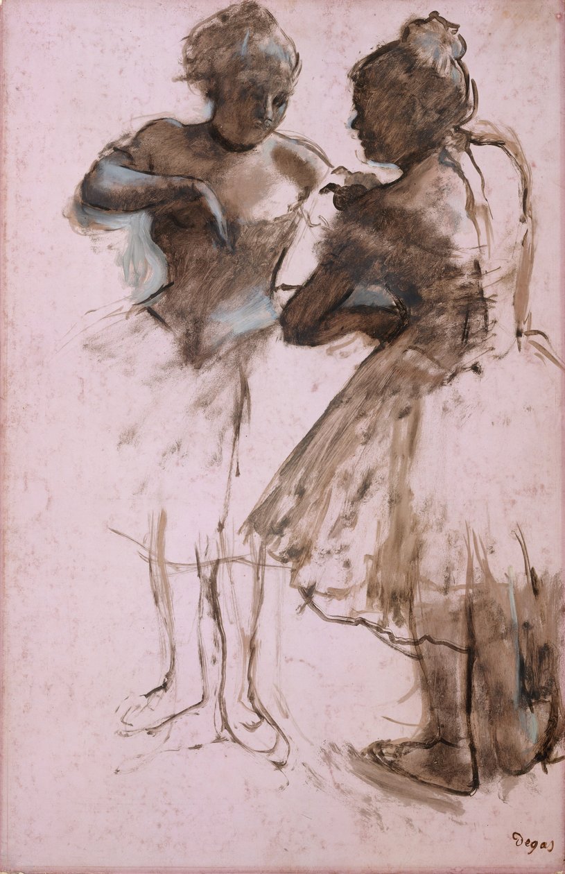 İki Dansçı, 1873. by Edgar Degas