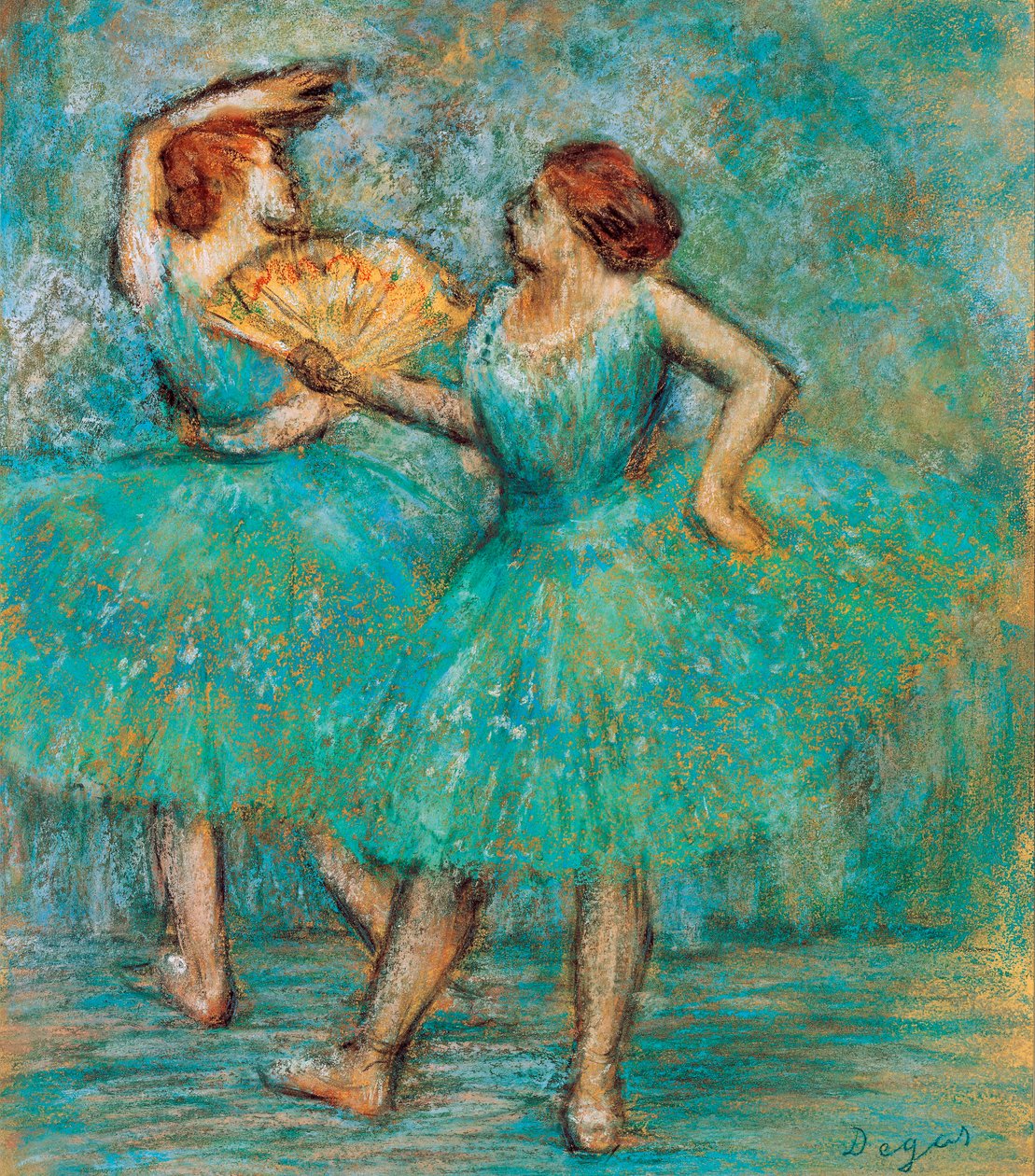 İki Dansçı, c. 1905 by Edgar Degas