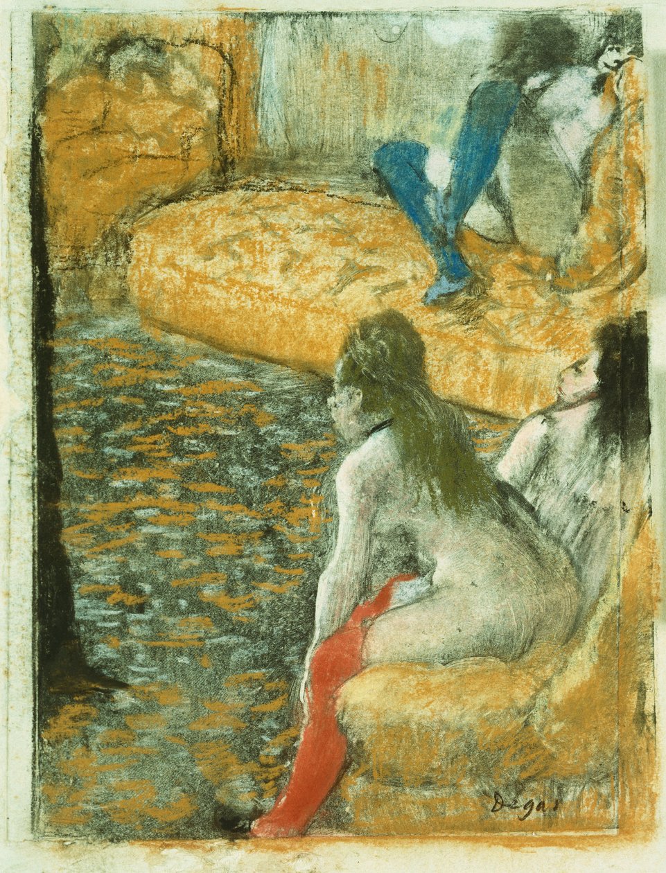 Müşteri Beklerken, c.1879 by Edgar Degas