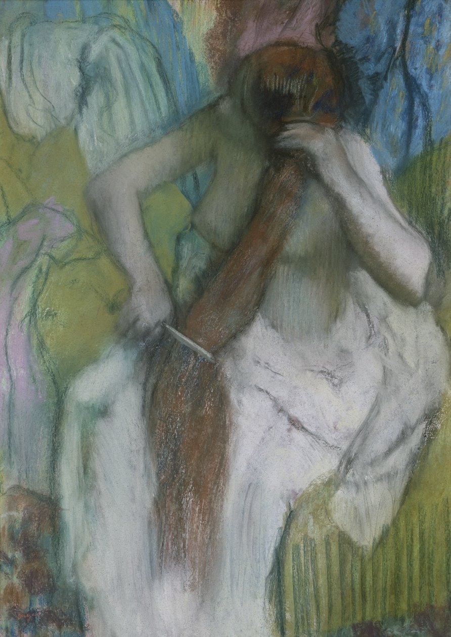 Saçını Taranan Kadın by Edgar Degas