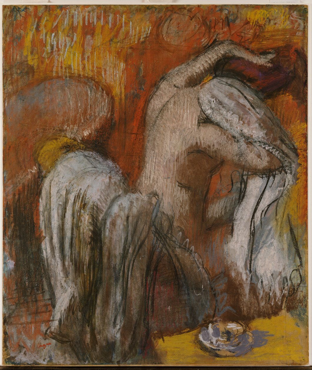 Kadın kendini kurutma by Edgar Degas