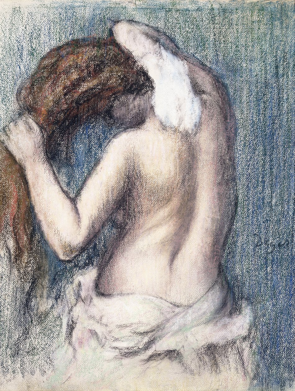 Kendini Kurutan Kadın, 1906 dolayları by Edgar Degas