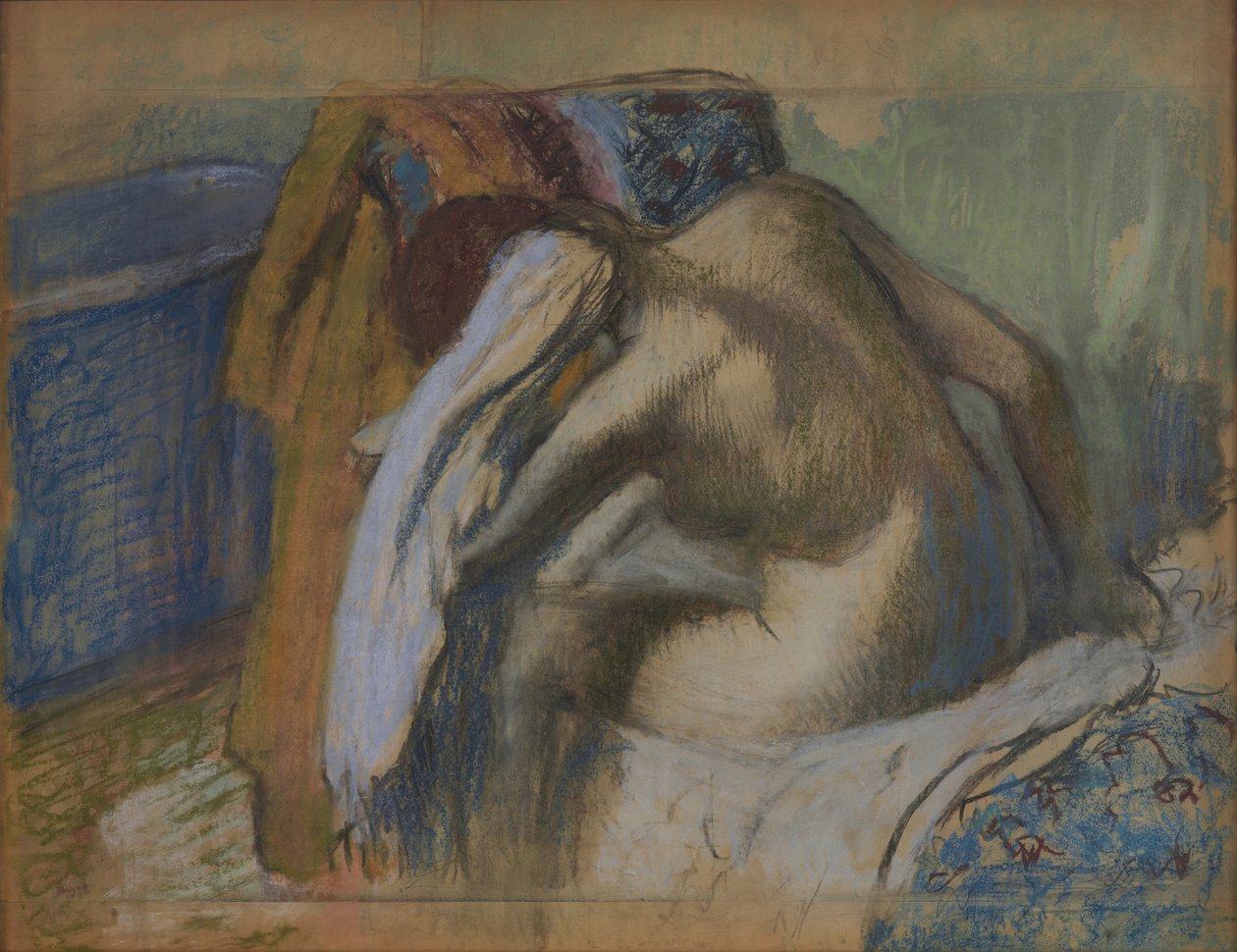 Banyodan Sonra Saçını Kurutan Kadın by Edgar Degas