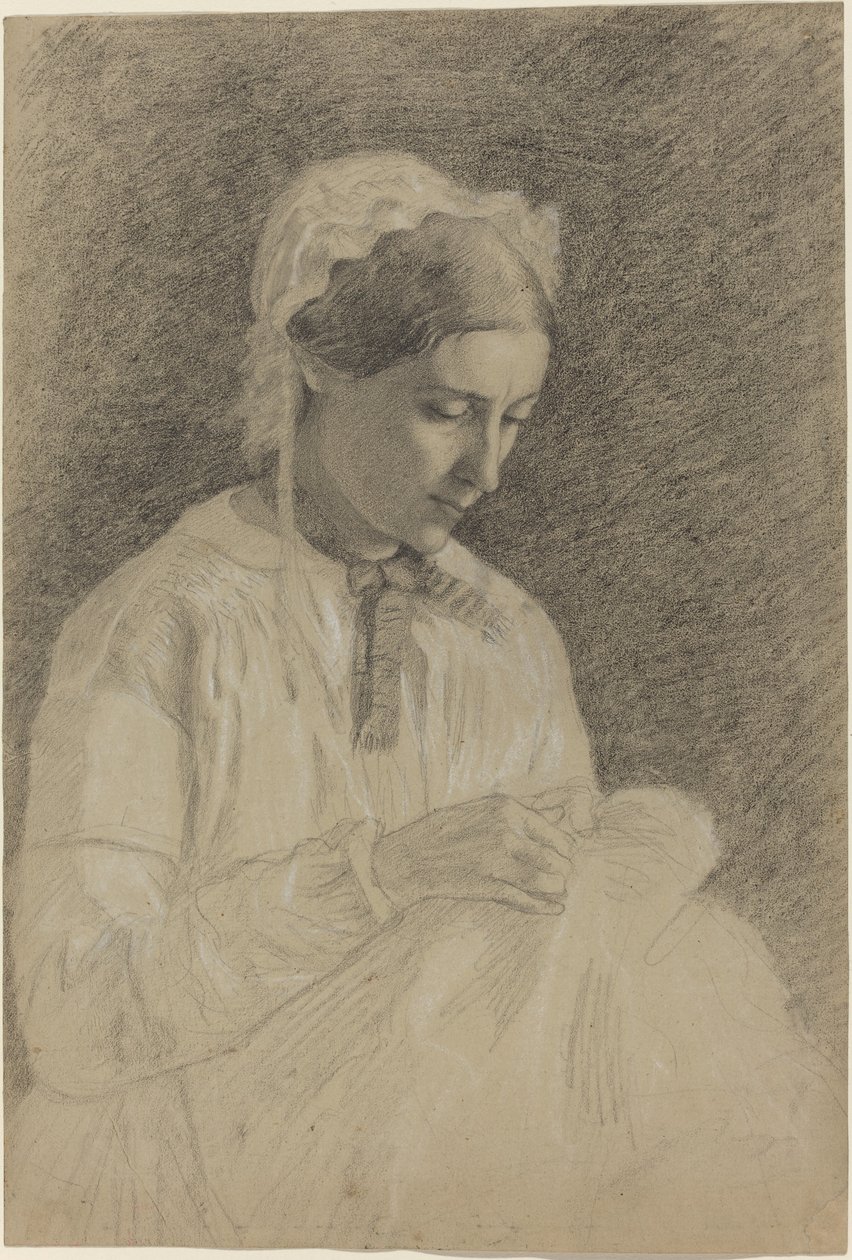 Kadın Nakış, 18551860. by Edgar Degas
