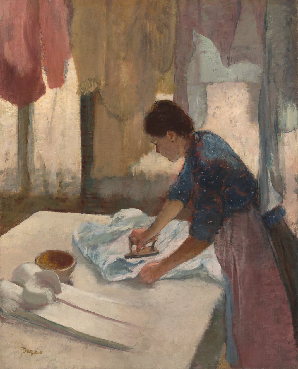 Kadın Ütü, başladı c. 1876, c tamamlandı. 1887. by Edgar Degas