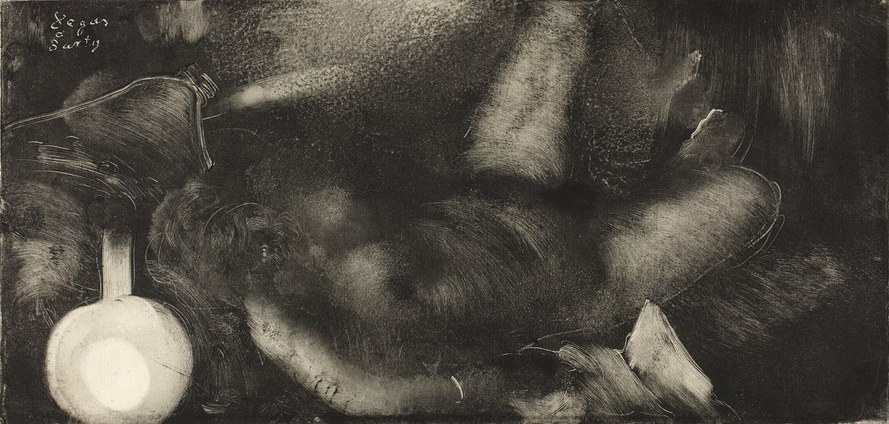 Yatağına Yatan Kadın, 1885 dolayları by Edgar Degas