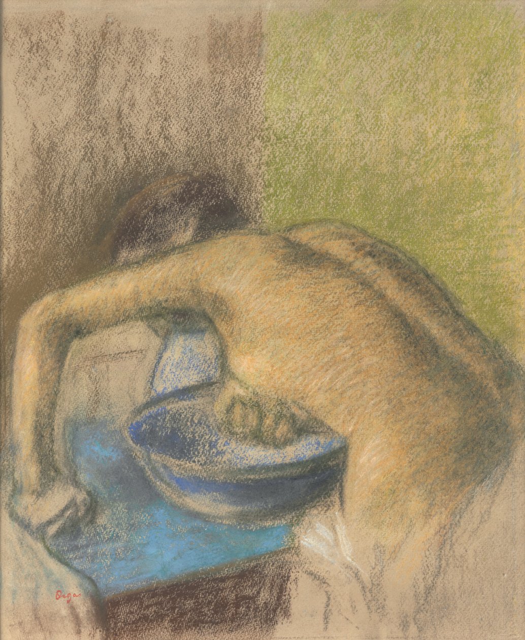 Kadın Tuvaletinde; Kadın tuvaleti, c.1888-1892 by Edgar Degas