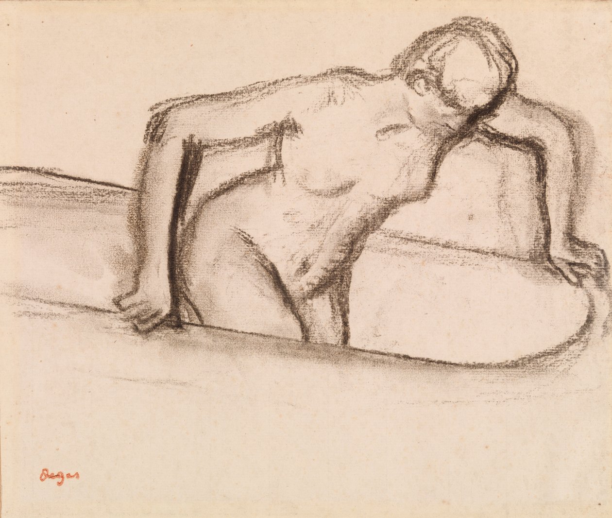 Küvette Kadın by Edgar Degas