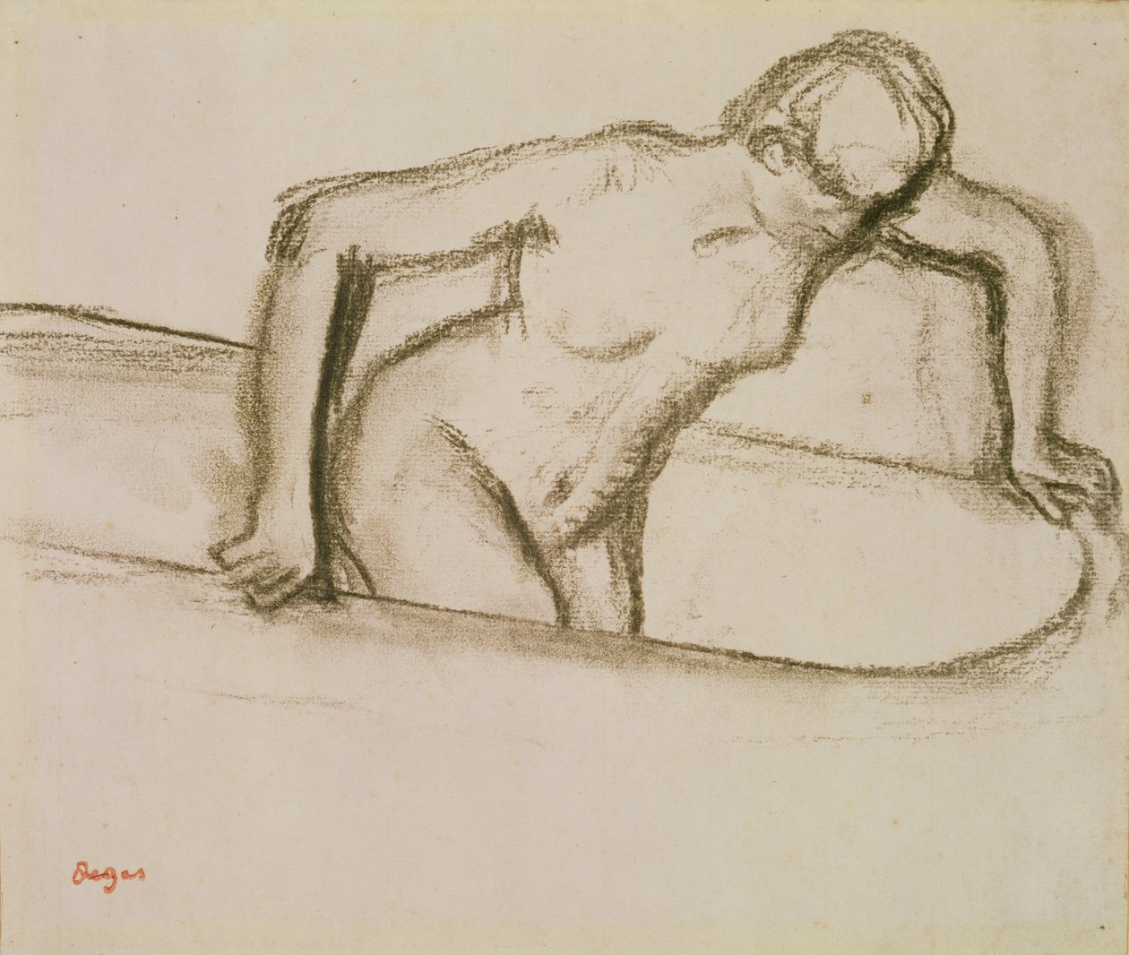 Küvette Kadın by Edgar Degas