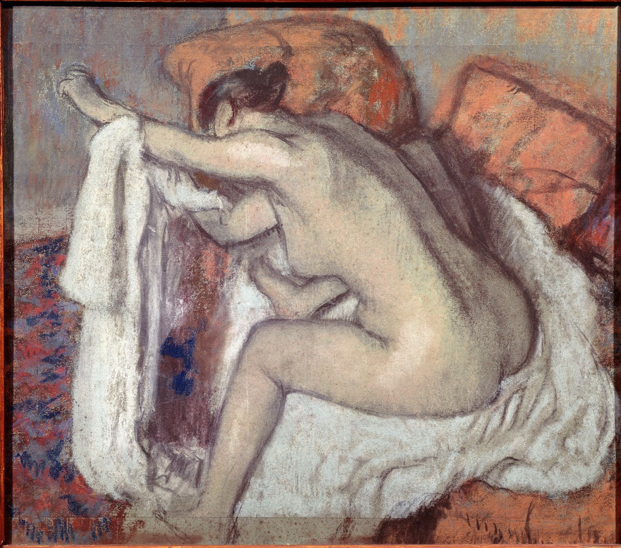 Kolunu silen kadın. Edgar Degas