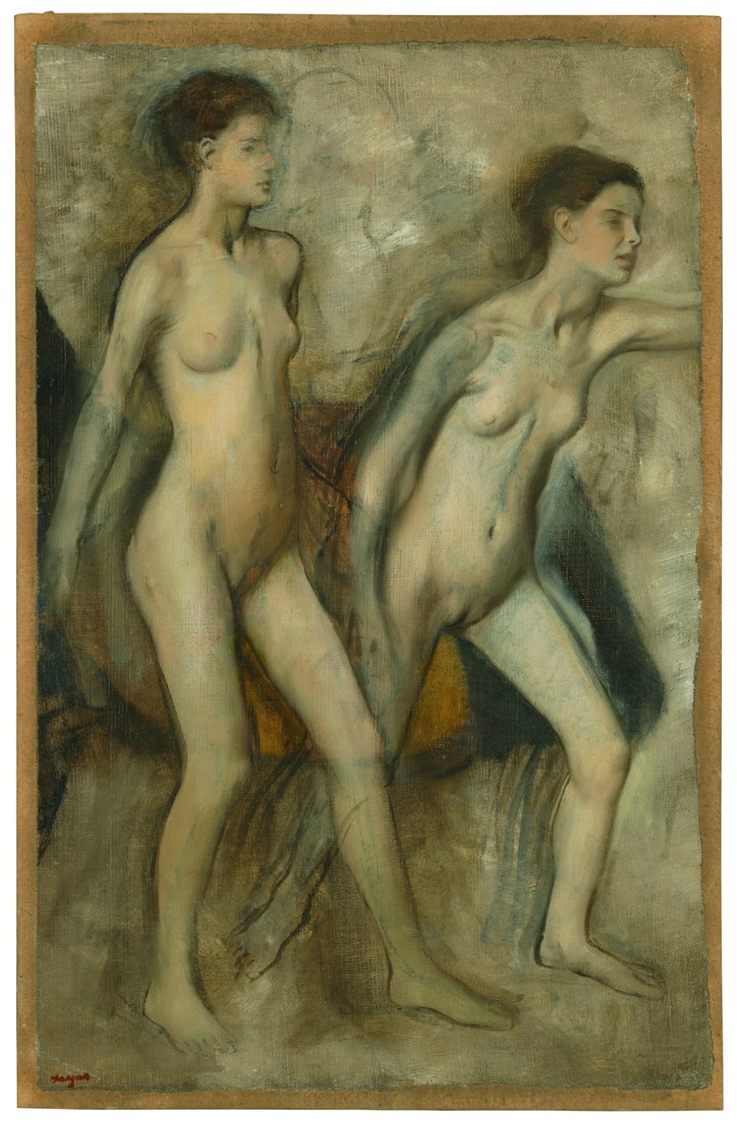 Erkekleri kışkırtan genç Spartalı kızlar by Edgar Degas