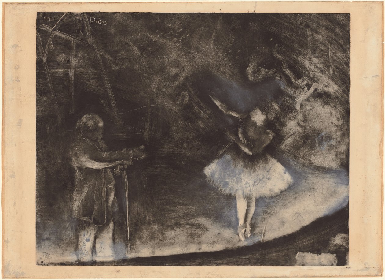 bale ustası by Edgar Degas, executed in collaboration with Vicomte Lepic