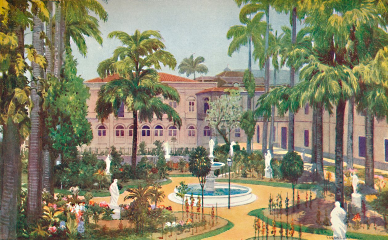 Itamaraty Sarayı Bahçesi - Dışişleri Bakanlığı, 1914 by Edgar L. Pattison