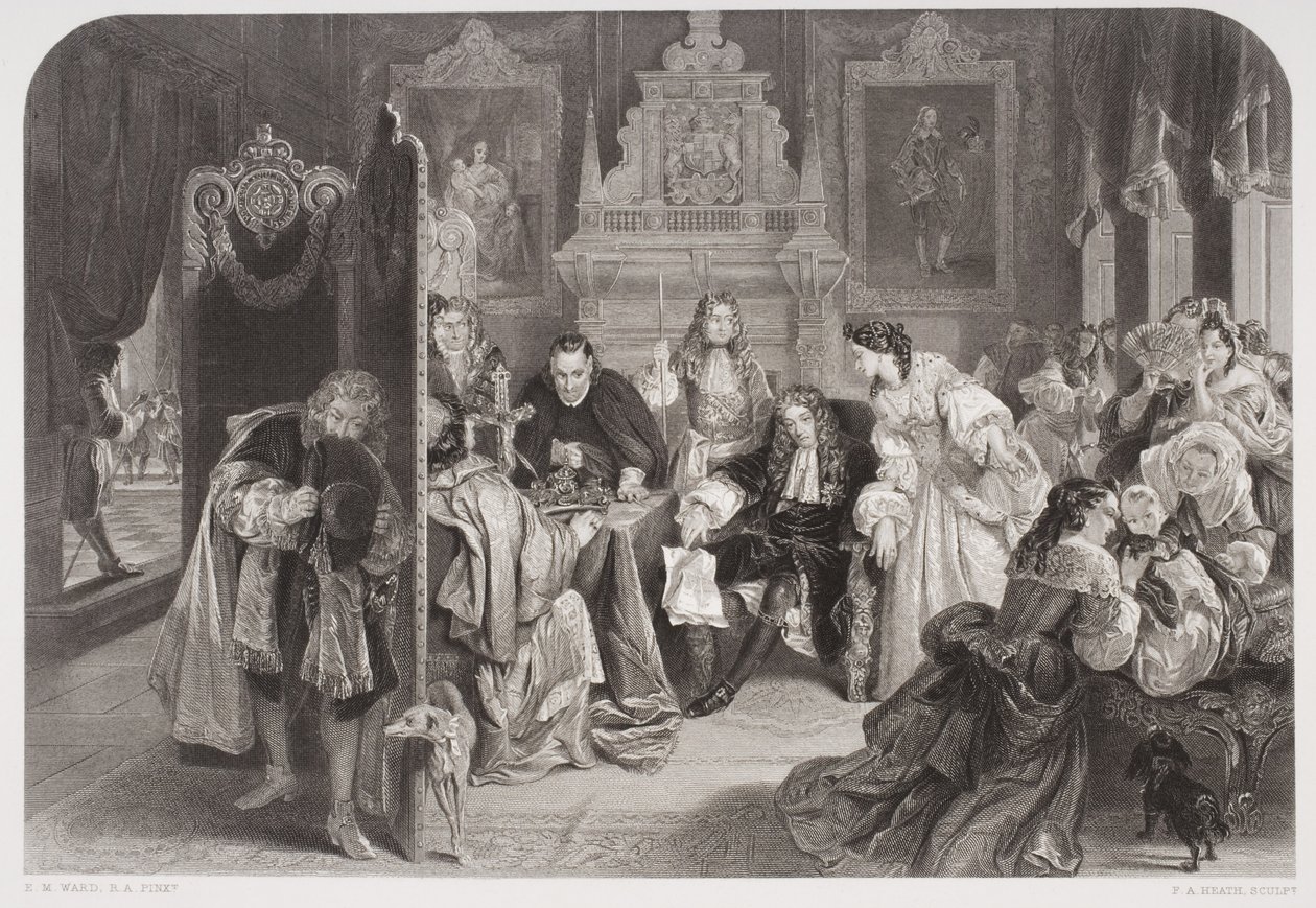 James II (1633-1701), F.A. Heath tarafından kazınmış Orange Prensi