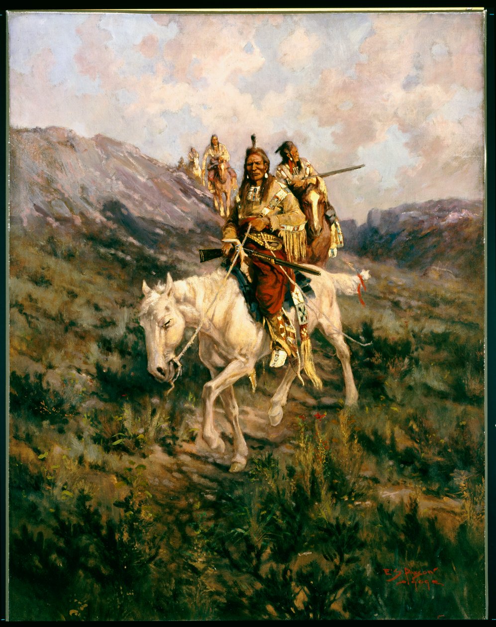 Başka Bir Kabile Ziyareti, 1909 by Edgar Samuel Paxson