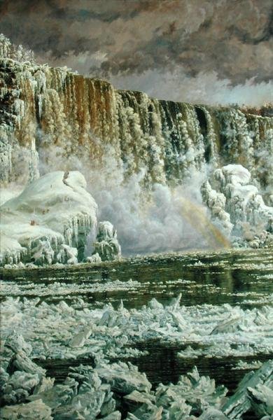 Kışın Niagara Şelalesi by Edgar Spier Cameron