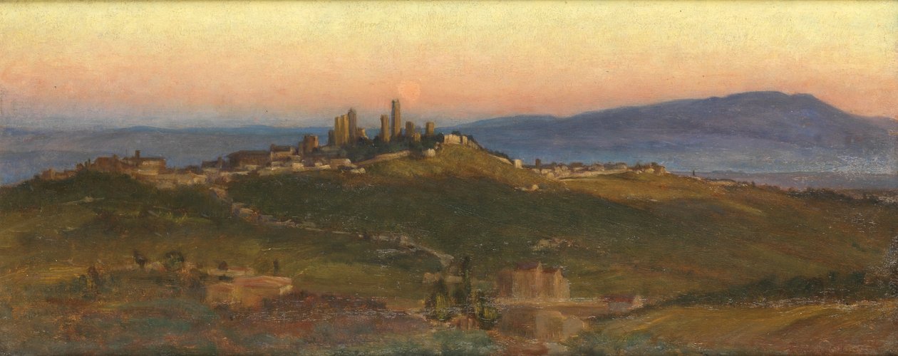 San Gimignano, 1898 by Edith Ridley Corbet