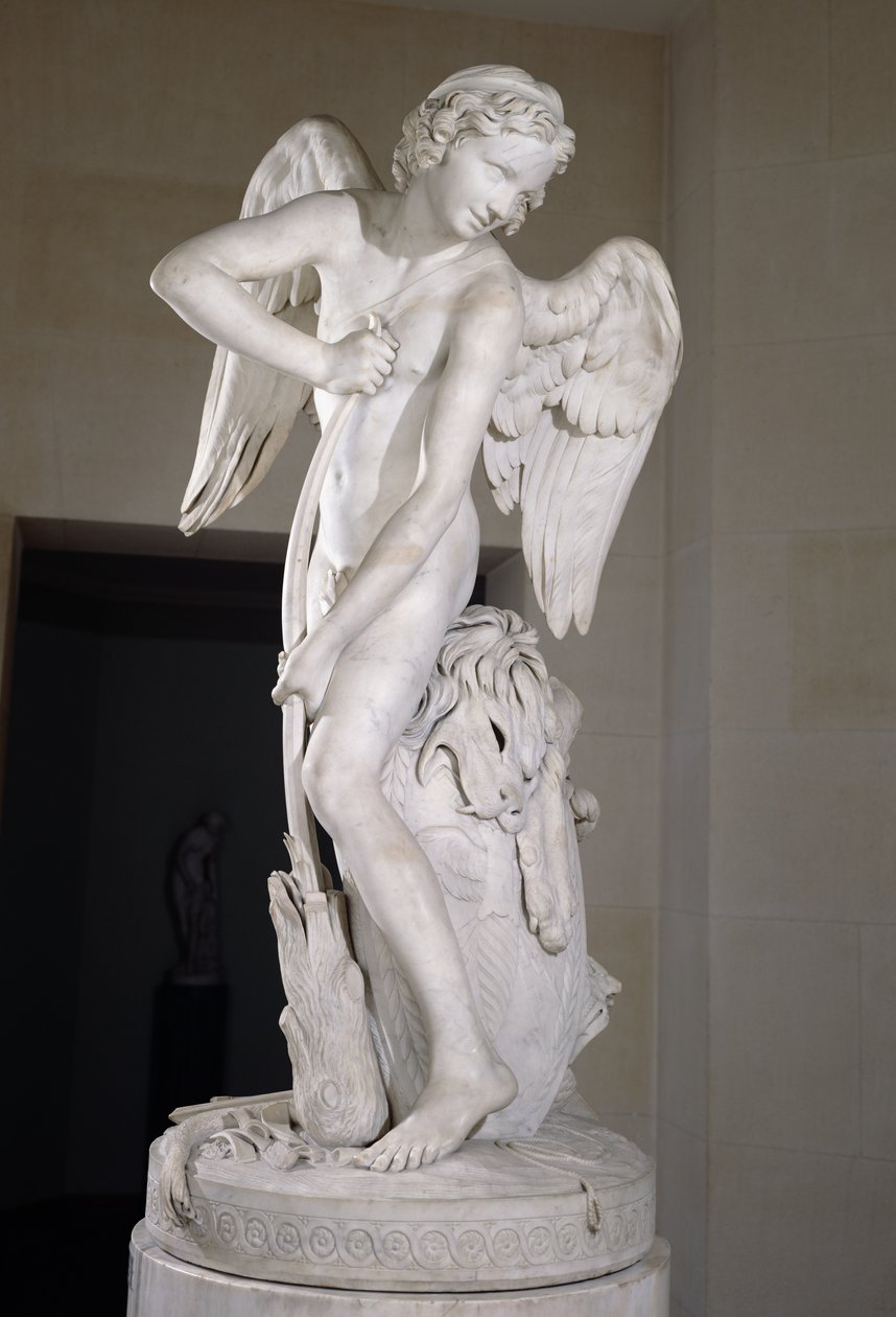 Herkül Kulübünden Yayını Oyan Aşk Tanrısı, 1747-50 (mermer) (ayrıca bkz. 234450) by Edmé Bouchardon