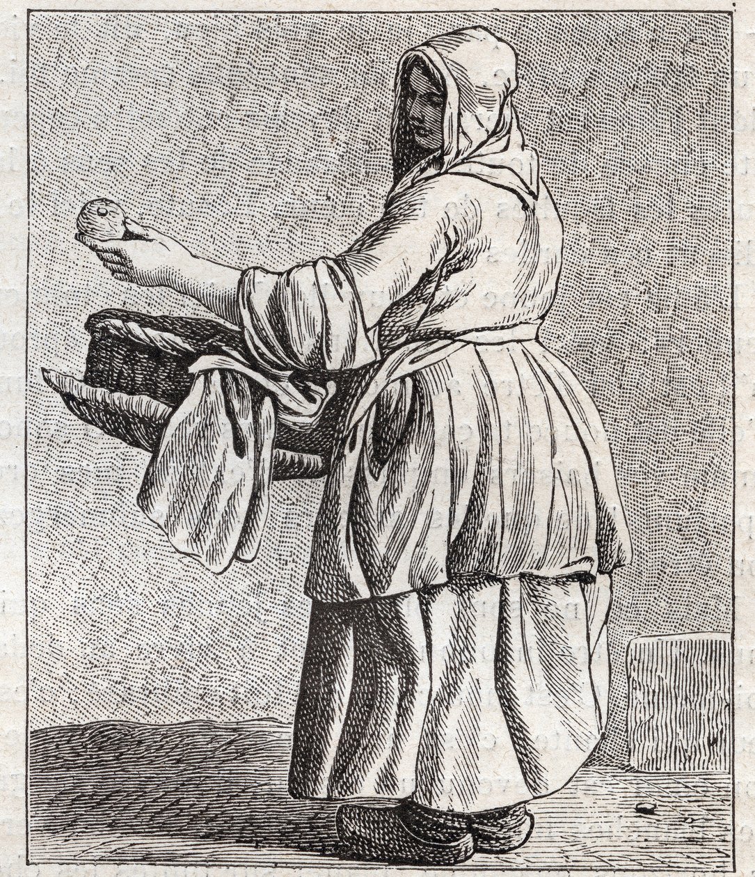 Pişmiş elma tüccarı - Pepetit metier de Paris (Aşağı İnsanlarda veya Paris