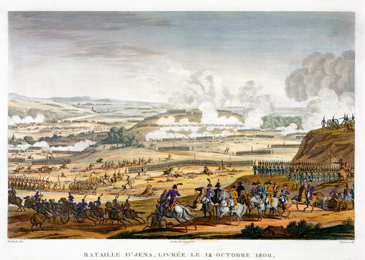 Jena Savaşı, Almanya, 14 Ekim 1806 by Edme Bovinet