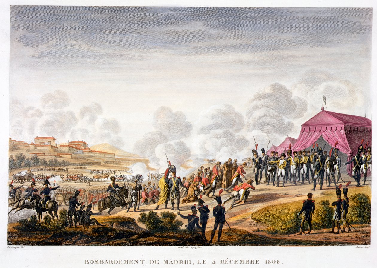 Madrid, İspanya, 4 Aralık 1808 bombardımanı by Edme Bovinet